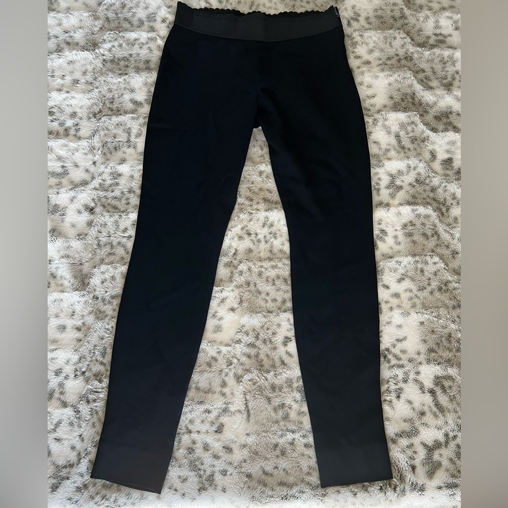 Dolce & Gabbana Scalloped Waist Side Zip Cady Leggings